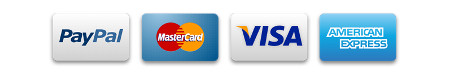 We accept Visa, Mastercard, and American Express via PayPal
